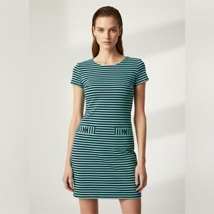 LILLY PULITZER Womens XSmall Charlene Dress Tropez Blue Stripe